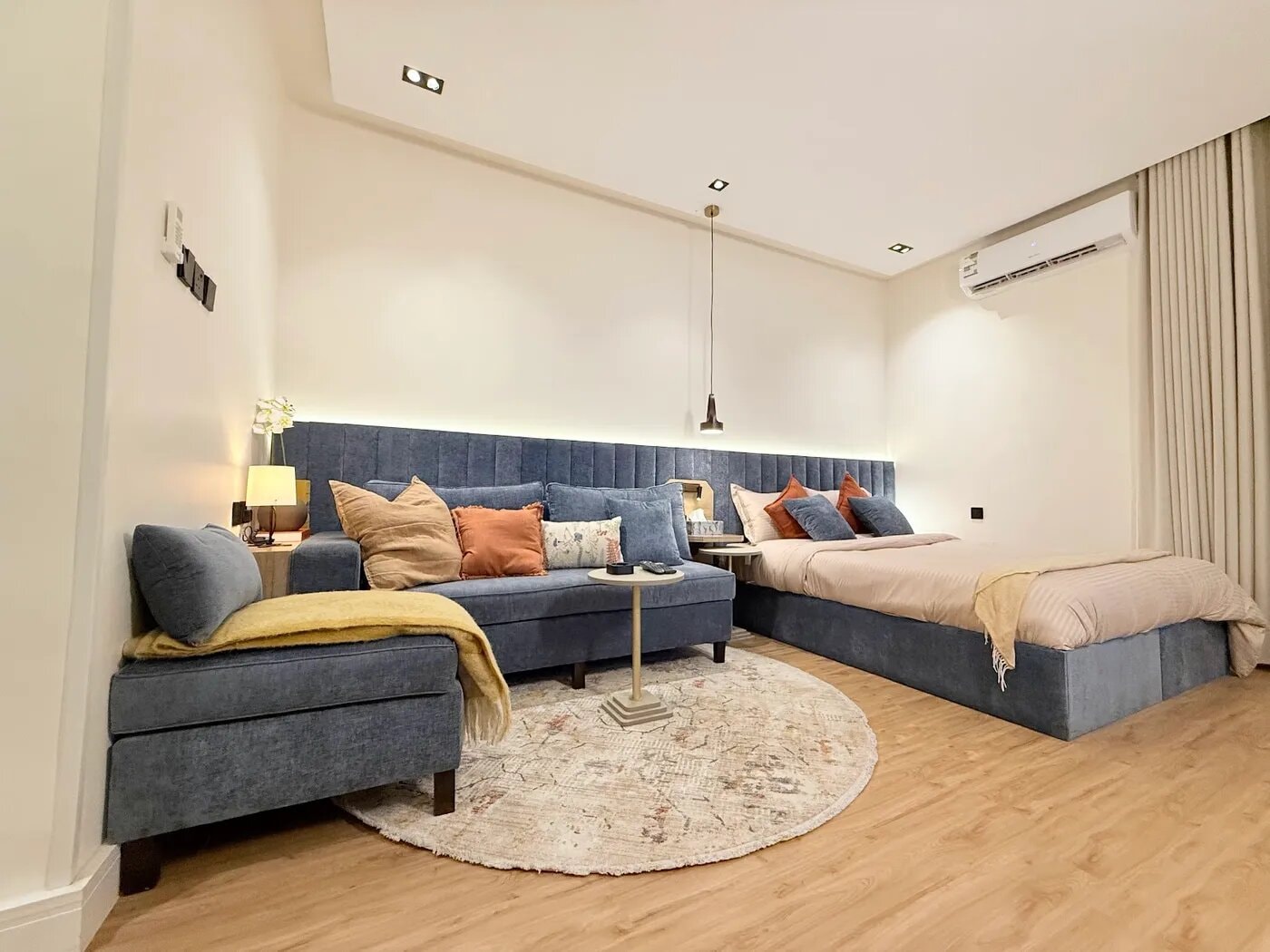 استديو هادئ بسرير ماستر وبلكونه 14